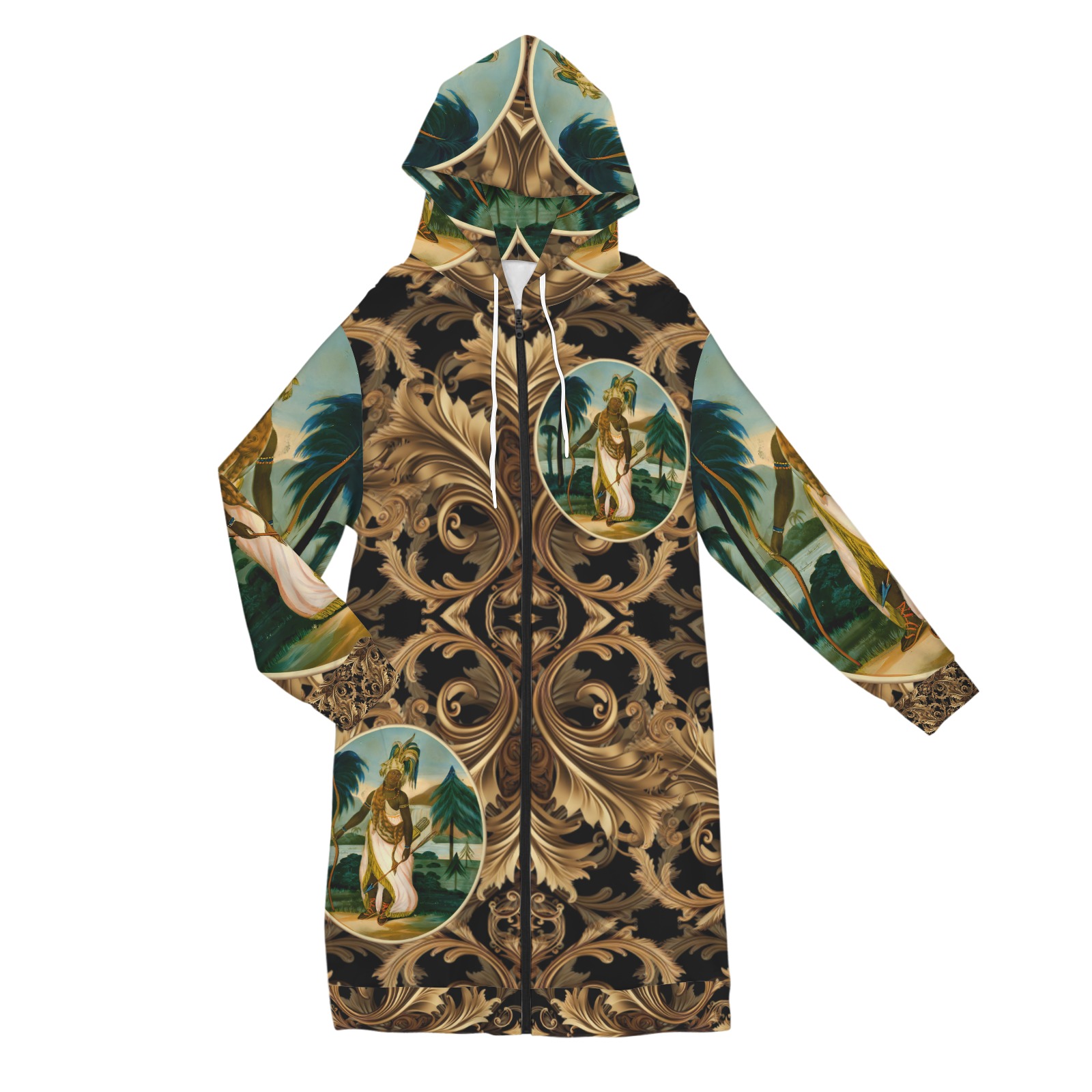 America Exclusive Long Hooded Coat