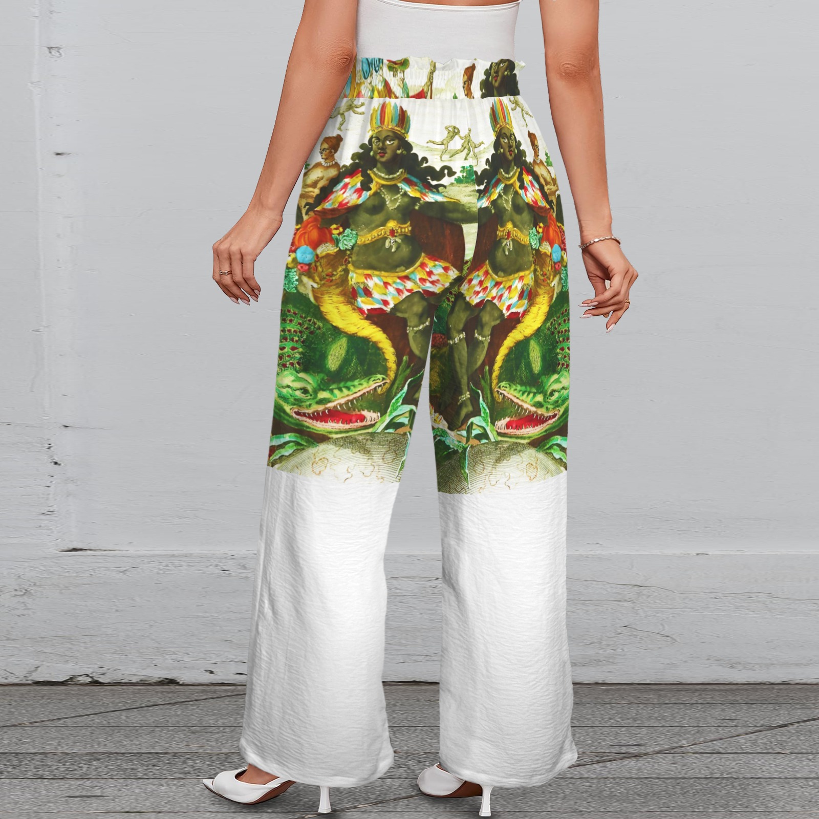 America Exclusive Wide Leg Pants with Pockets