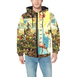 America Exclusive Padded Hooded Jacket