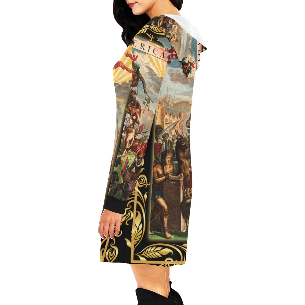 America Exclusive Hoodie Mini Dress