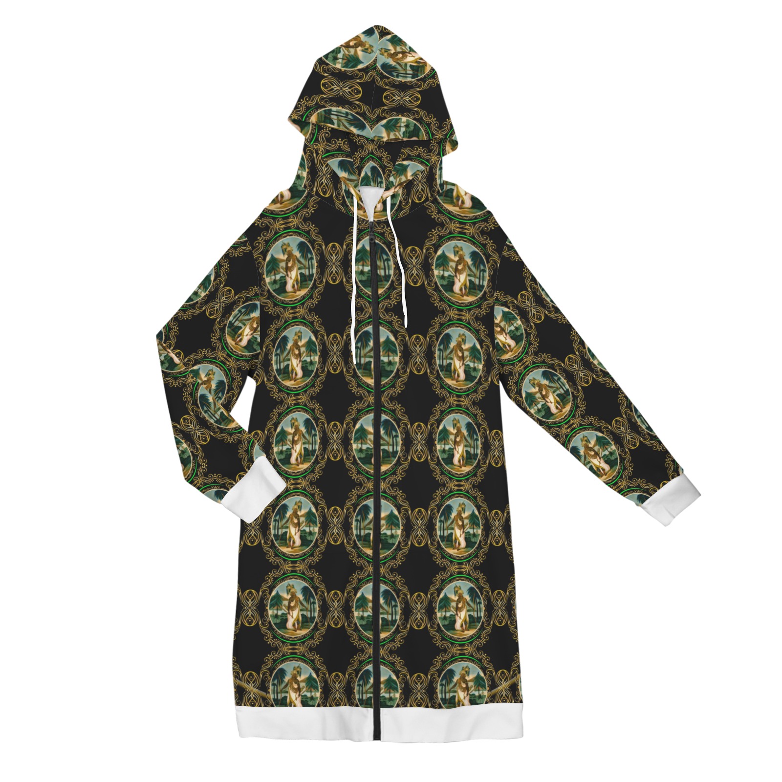 America Exclusive Long Hooded  Coat