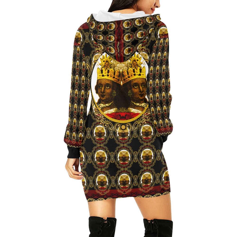 America Royalty Hoodie Mini Dress