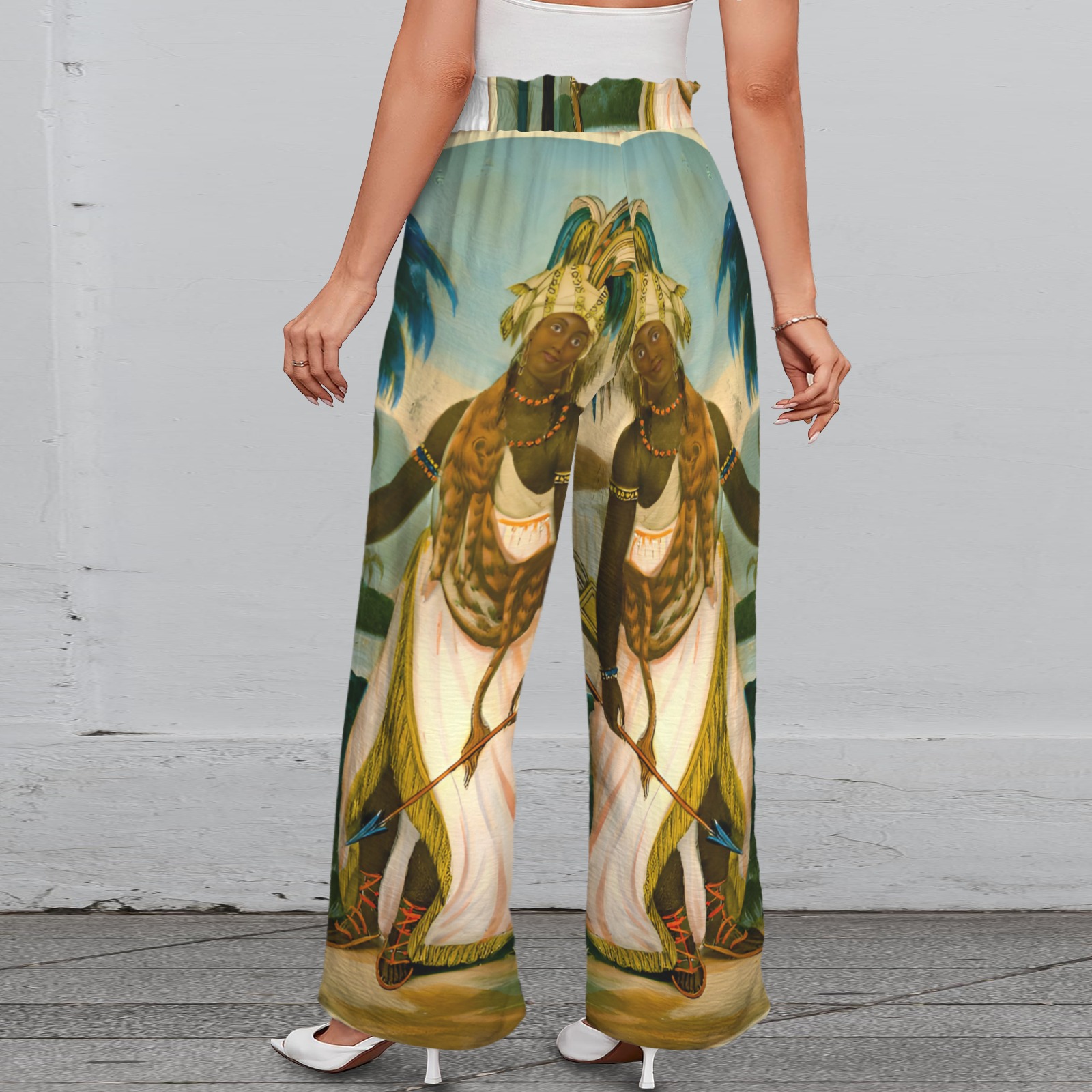 America Exclusive Wide Leg Pants with Pockets