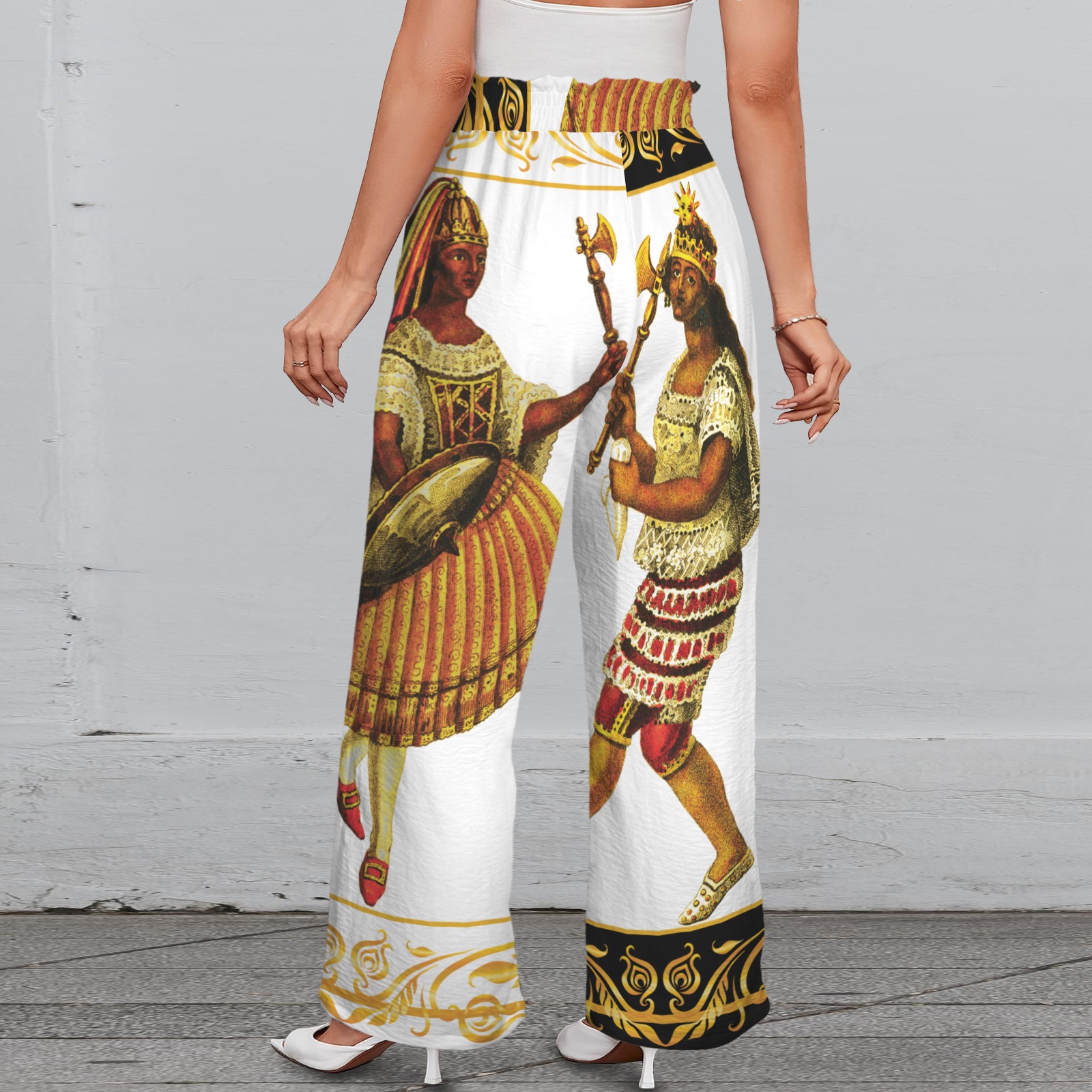 America Exclusive Wide Leg Pants with Pockets