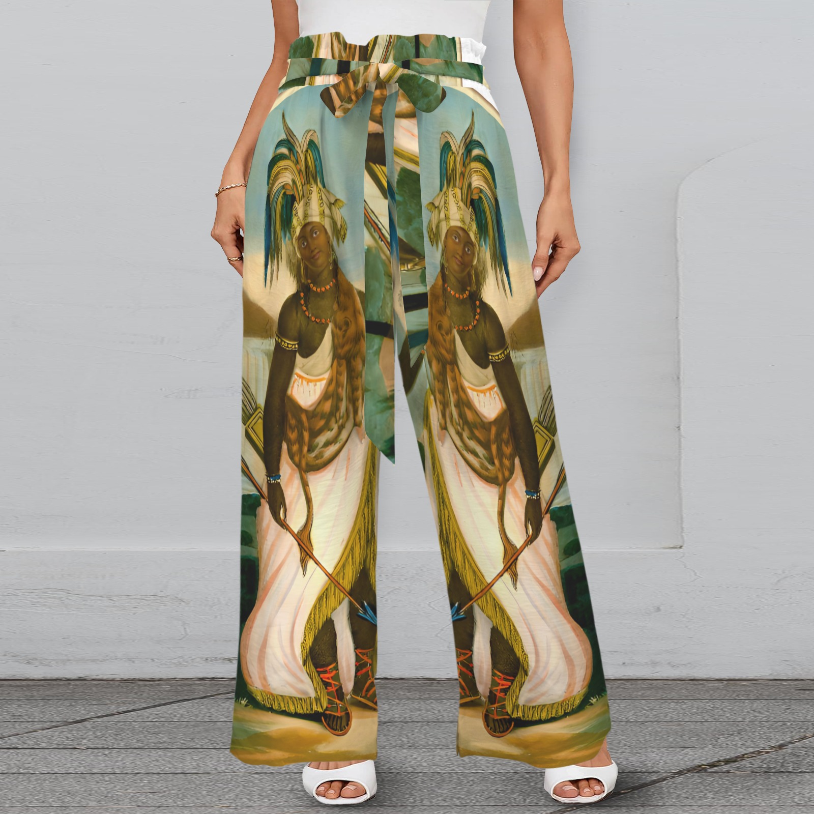 America Exclusive Wide Leg Pants with Pockets