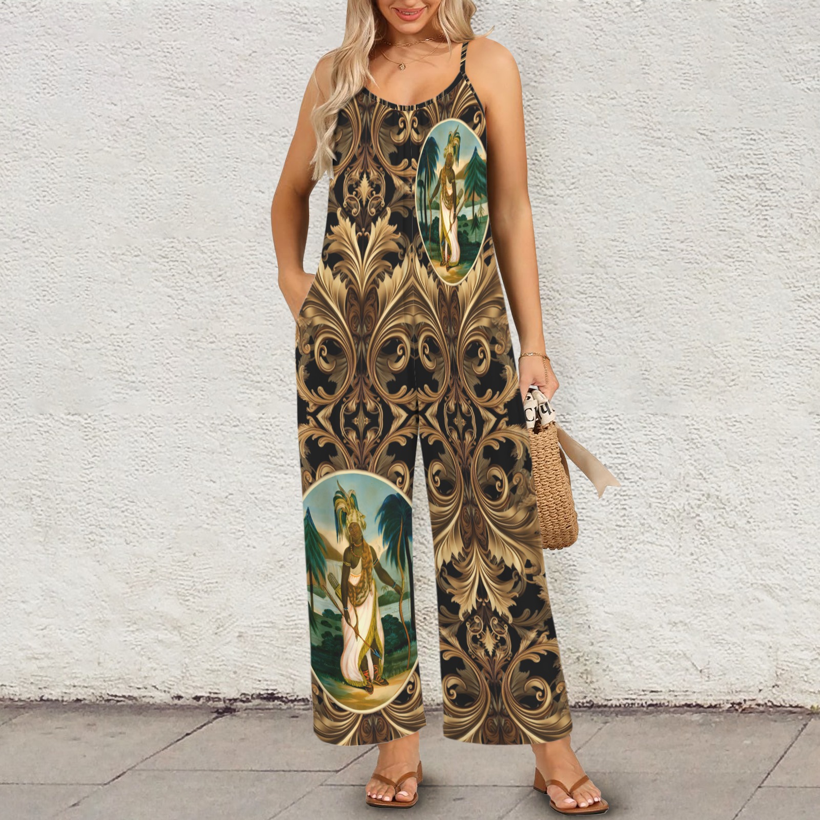 America Exclusive Wide Leg Jumpsuit