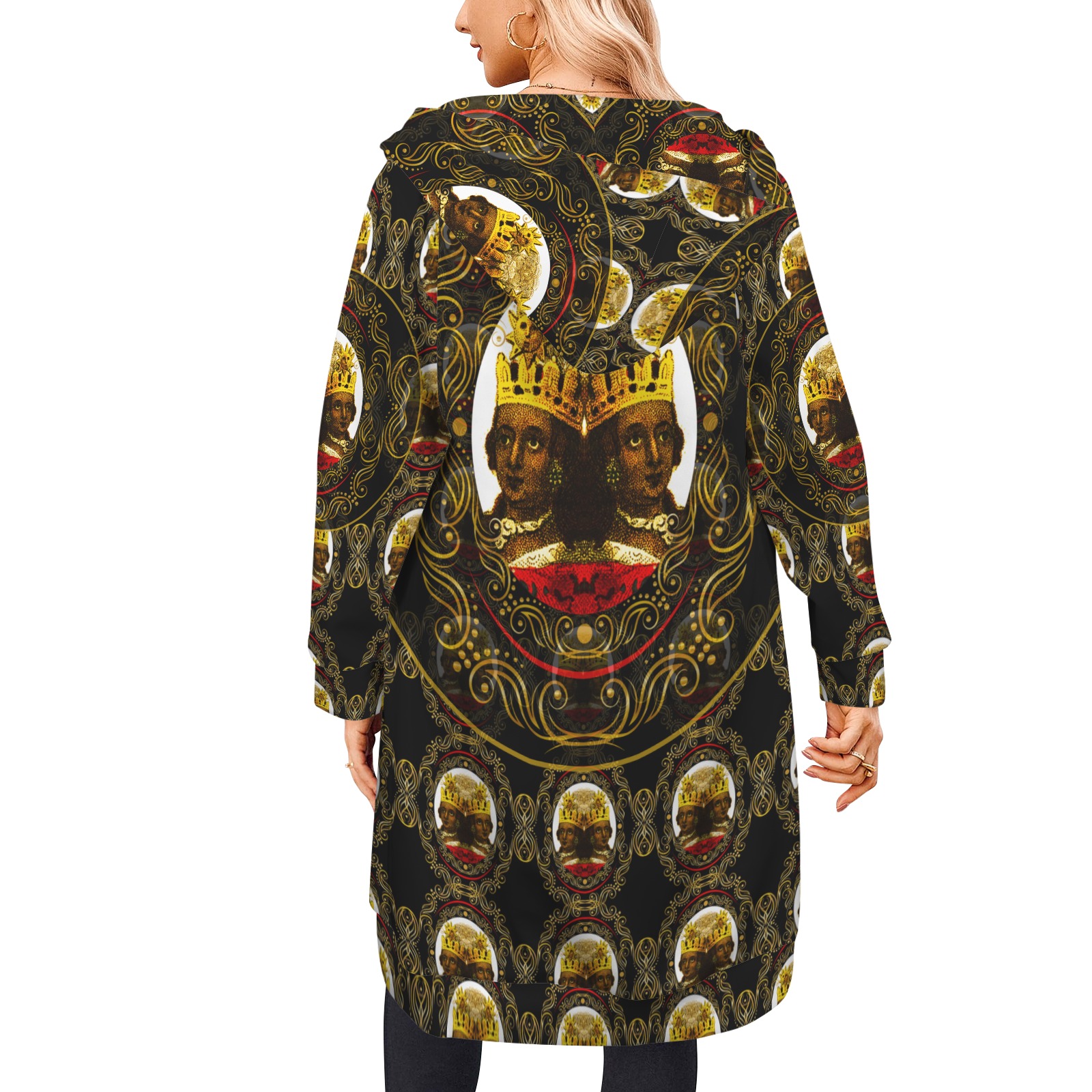 America Exclusive Coat Long Hooded Coat