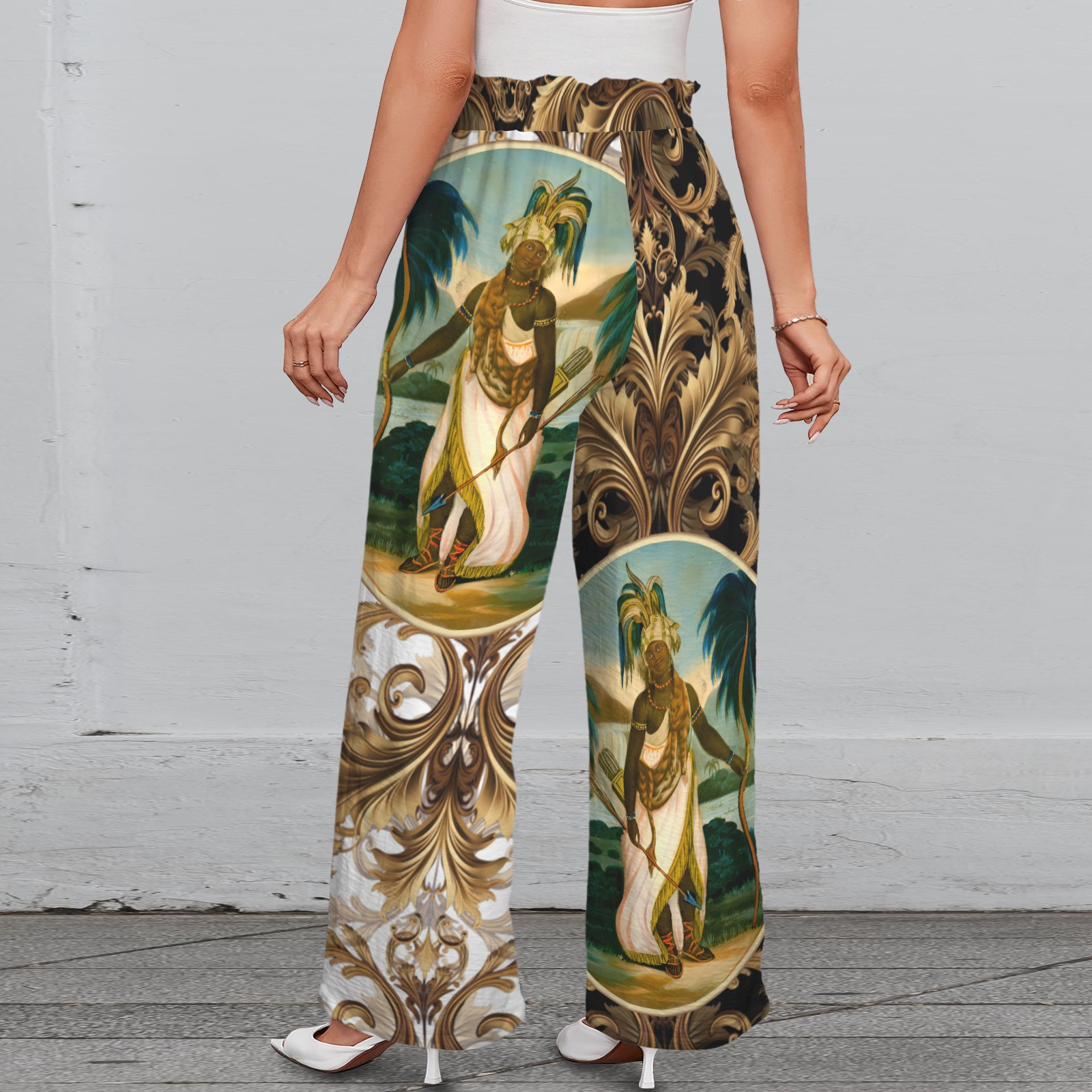 America Exclusive Wide Leg Pants with Pockets