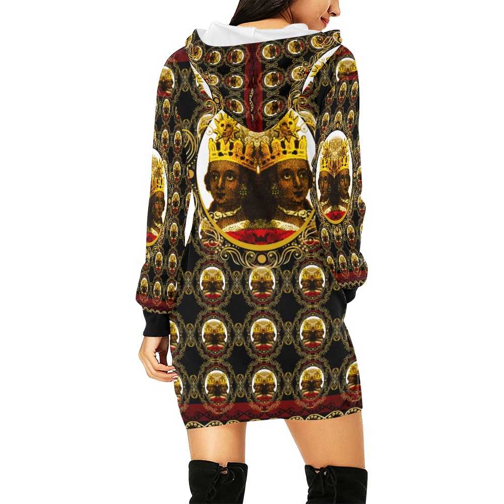 America Royalty Hoodie Mini Dress