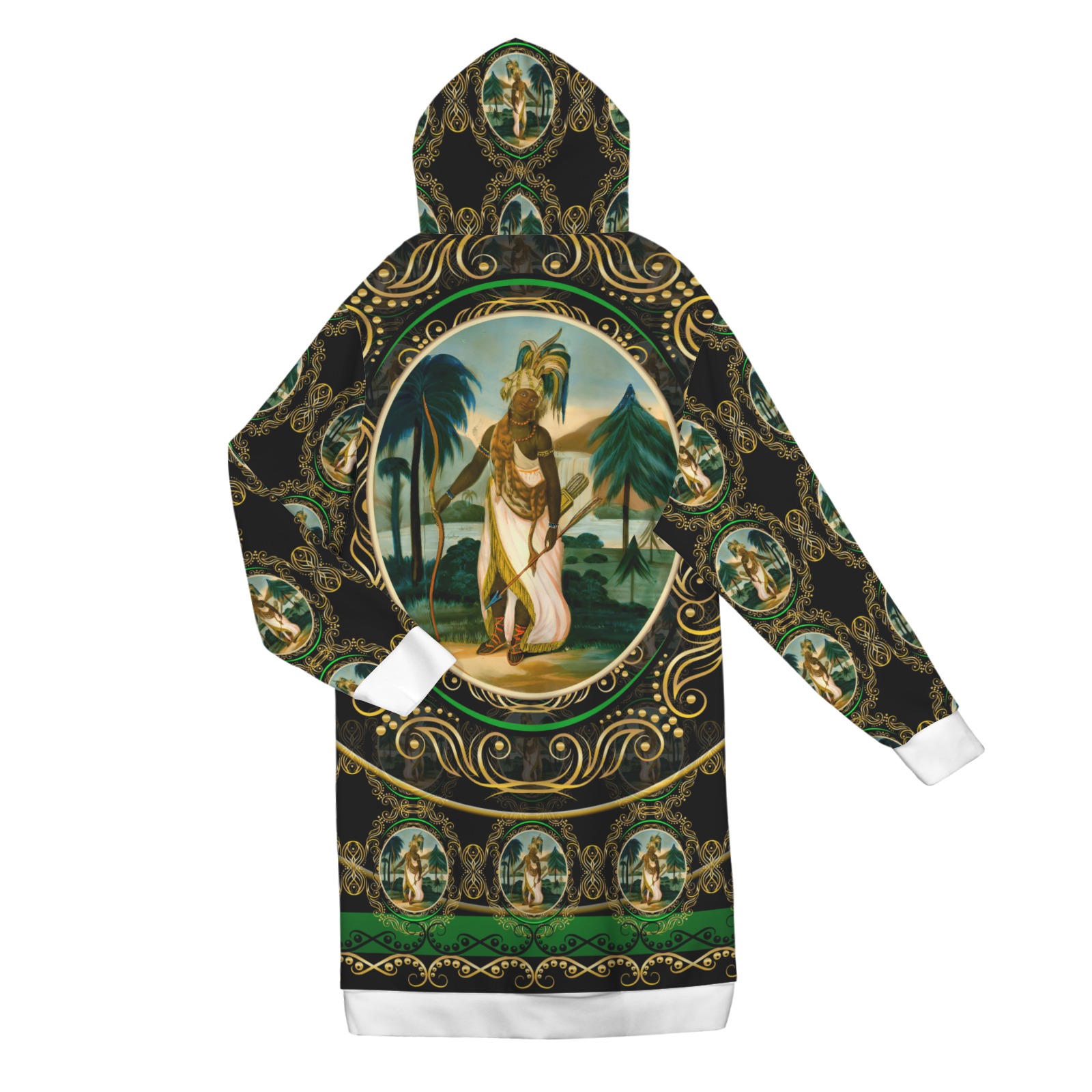 America Exclusive Long Hooded  Coat