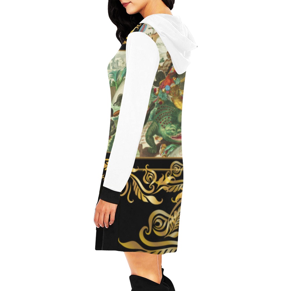 America Exclusive Hoodie Mini Dress