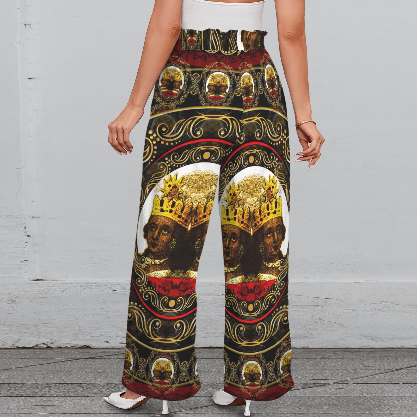 America Exclusive Wide Leg Pants with Pockets
