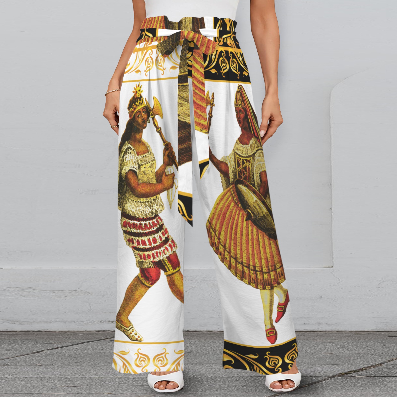 America Exclusive Wide Leg Pants with Pockets